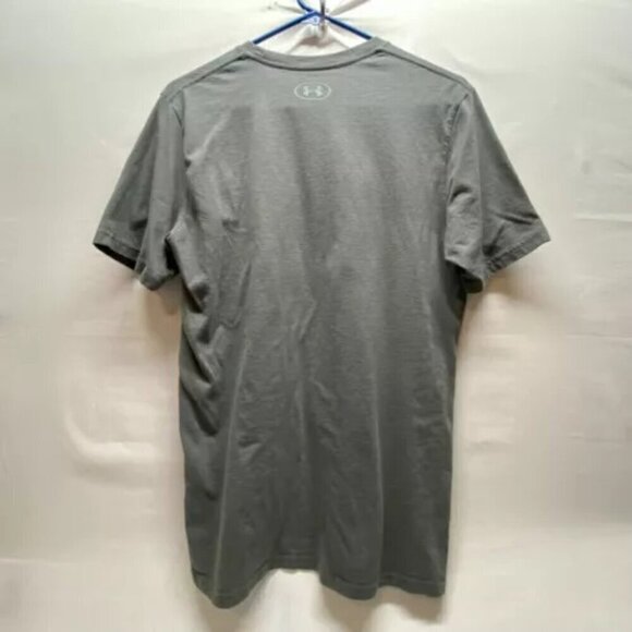 Under Armour UA Mountain Peaks T-Shirt Mens Medium Grey Cotton Blend Loose Fit - Picture 8 of 12